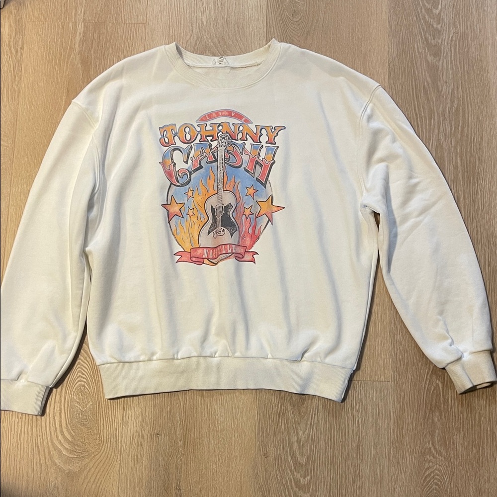 Johnny Cash crew neck sweatshirt
